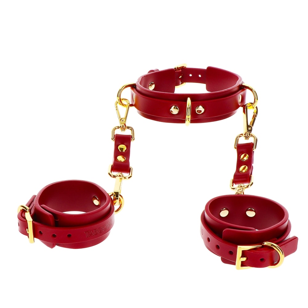 Collier BDSM Elegant D-Ring Luxury Bondage de Taboom