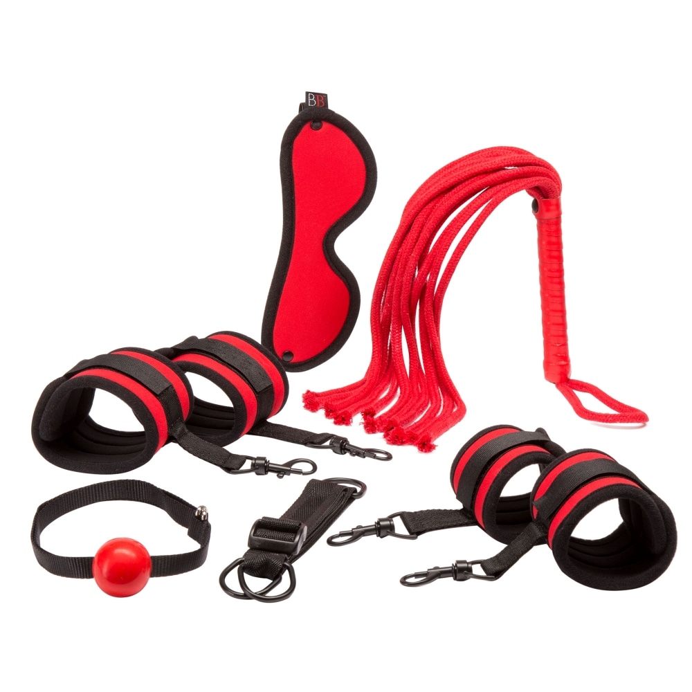 Kit BDSM Red Hot Passion 6 pièces de Bondage Boutique