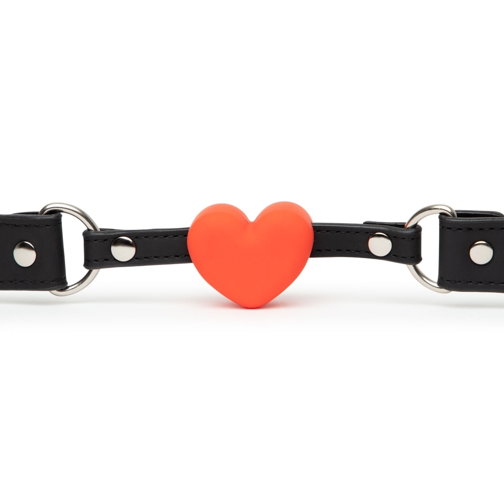 Bâillon boule coeur Bondage Boutique