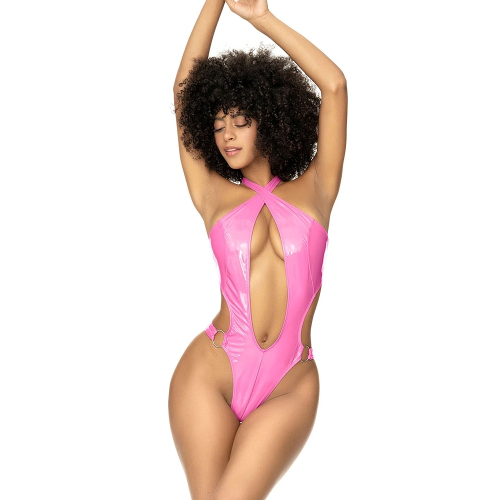 Monokini Glam Squad wetlook rose