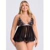 Nuisette babydoll Lustrous Lace noir GT