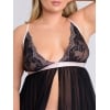 Nuisette babydoll Lustrous Lace noir GT