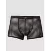 Boxer transparent rayures noir