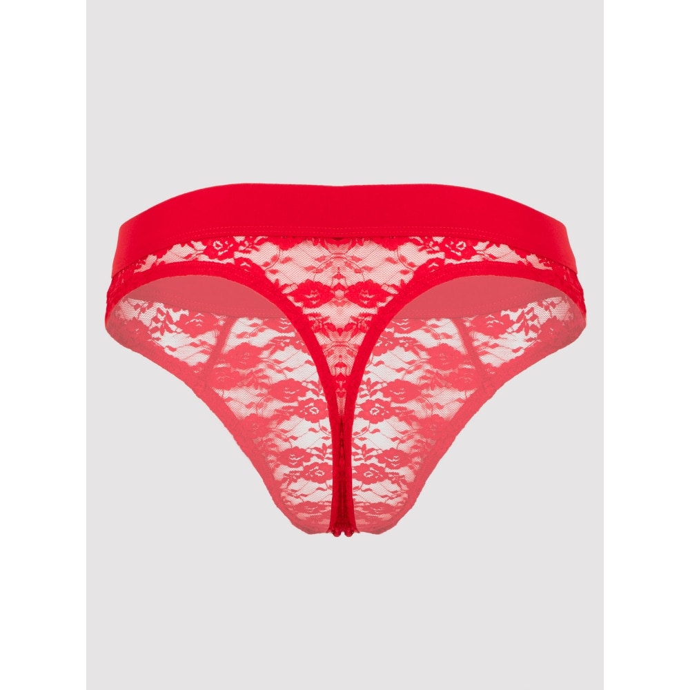 String dentelle rouge