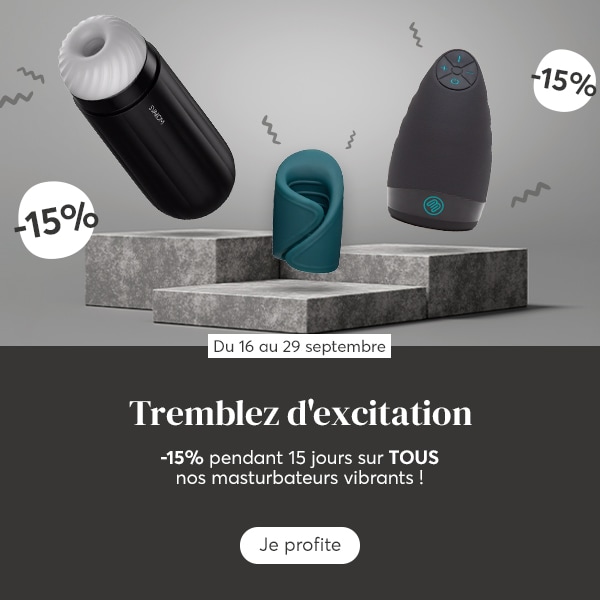 -15% sur les masturbateurs vibrants